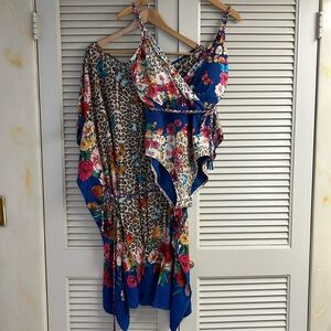 New Johnny Was Fleur Swimsuit & Matching Caftan